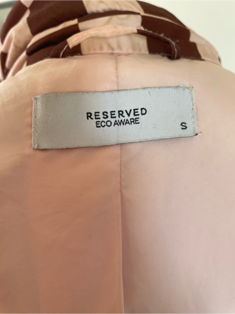 Reserved Ecoware checkered quilted jacket - Picture 7 of 8